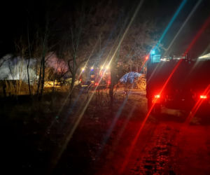 Duży pożar w Rąpicach koło Cybinki