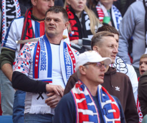 Zdjęcia kibiców i zawodników z derbów Górnego Śląska