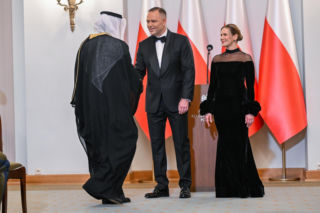 Nawroccy zadali szyku na spotkaniu z Korpusem Dyplomatycznym