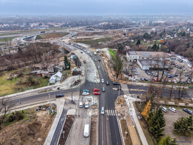 Budowa węzła Mistrzejowce na S7 w Krakowie