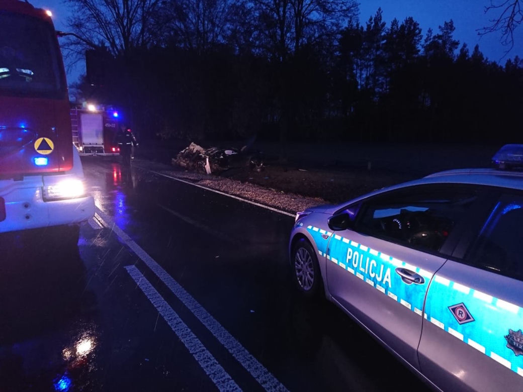 Wypadek śmiertelny na DK 65