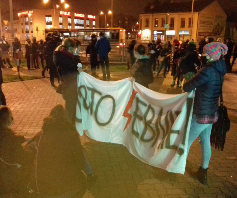 Protest kobiet w Kielcach 
