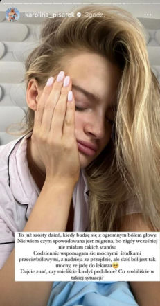 Karolina Pisarek w szpitalu! Gwiazda płacze przez silny ból. Co się dzieje?