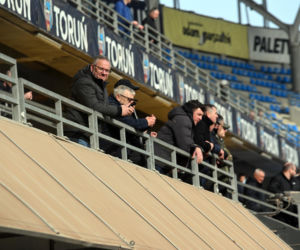 PRES Grupa Deweloperska Toruń - Bayersystem GKM Grudziądz, zdjęcia kibiców i zawodników ze sparingu przed startem PGE Ekstraligi