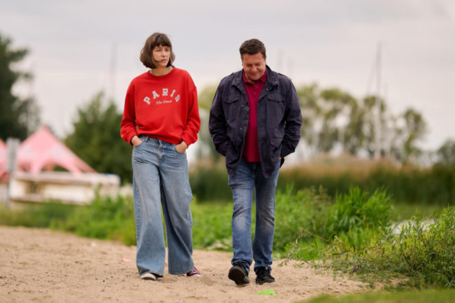 Na Wspólnej odc. 4135. Brygida (Maja Wolska), Michał (Robert Kudelski)