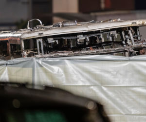 Pożar autobusu w Kerzers w kantonie Fryburg na zachodzie Szwajcarii