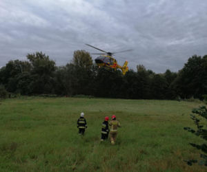 Straszny wypadek w Hecznarowicach. Beczka wybuchła! Gorący lepik poparzył dwie osoby