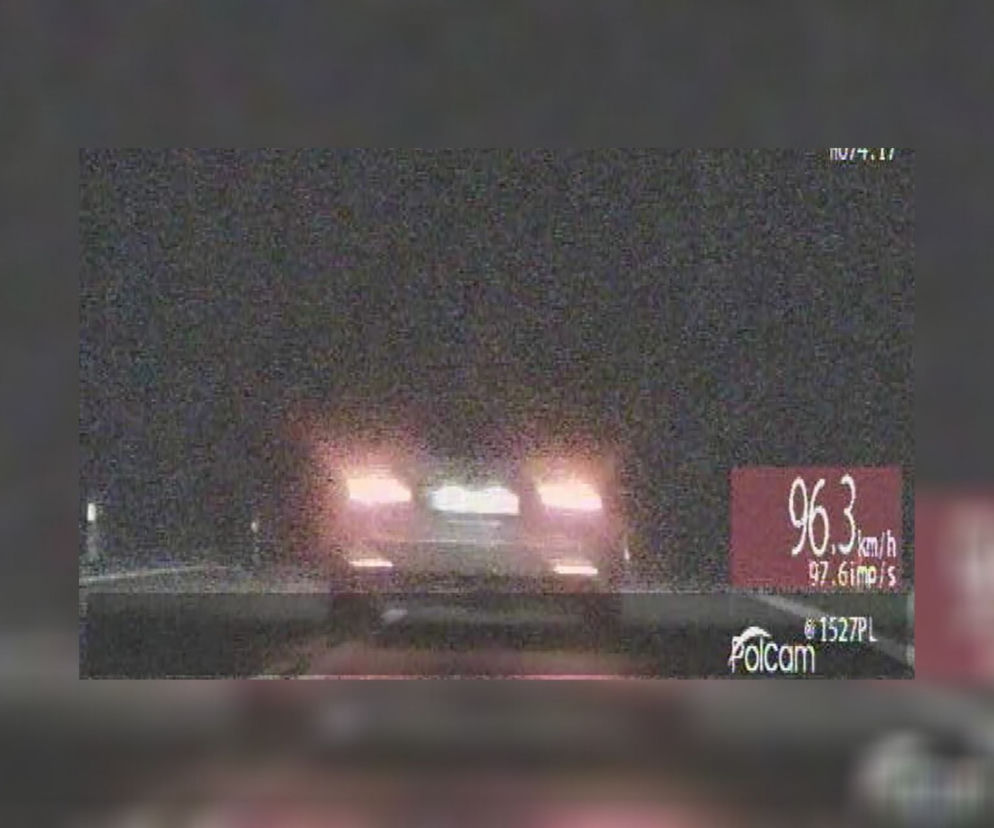 Litwin w audi wyprzedzał radiowóz na wzniesieniu