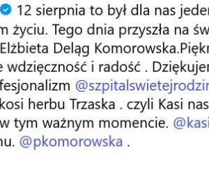 Ukochana Pawła Deląga urodziła! Dziewczynka dostała piękne imię