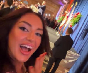 Caroline Derpieński i spotkanie z Trumpem