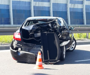 Gigantyczny korek na S8. Kierowcy mogli skorzystać tylko z jednego pasa. Doszło do kolizji