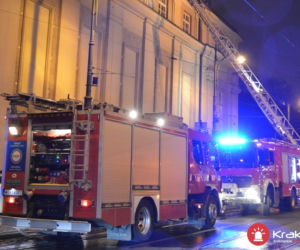 Groźny pożar w budynku Filharmonii Krakowskiej