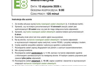 Egzamin próbny ósmoklasisty matematyka 2026 – odpowiedzi, rozwiązania, arkusze CKE