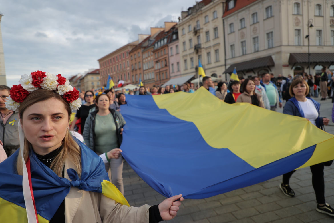 Ogromna manifestacja wdzięczności Ukraińców. „Przyjaciele, dziękujemy”