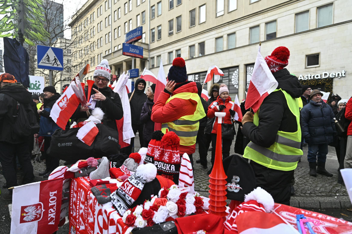 Protest rolników w Warszawie (3.01.2025)