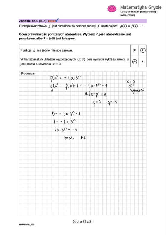 Matura próbna MATEMATYKA 2024 - ODPOWIEDZI, GOTOWE ROZWIĄZANIA