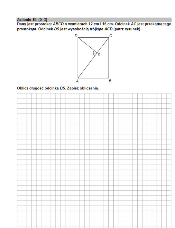 Egz ósmoklasisty 2021 matematyka