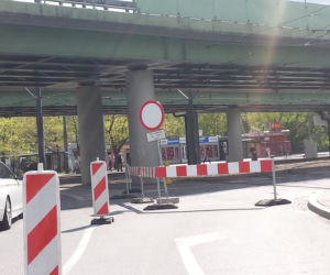Warszawa AUTOBUS WYPADŁ z Mostu Gdańskiego ZDJĘCIA!