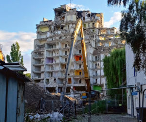 Rozbiórka Domu Marynarza - lipiec 2020