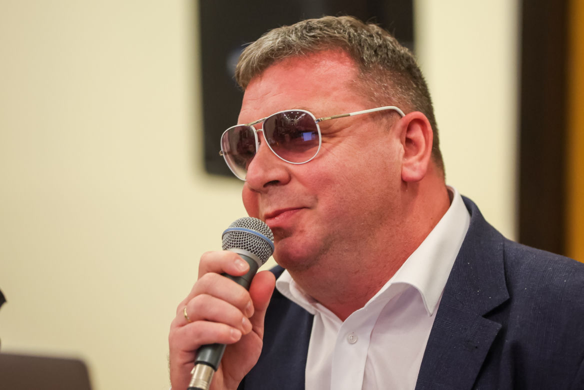 Michał Wójcik śpiewał dla podopiecznych hospicjum