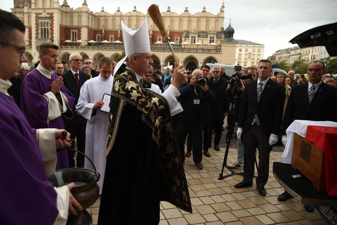 Kraków. Pogrzeb Wandy Półtawskiej