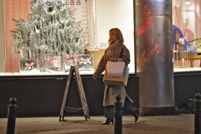 Anna Kalczyńska na zakupach