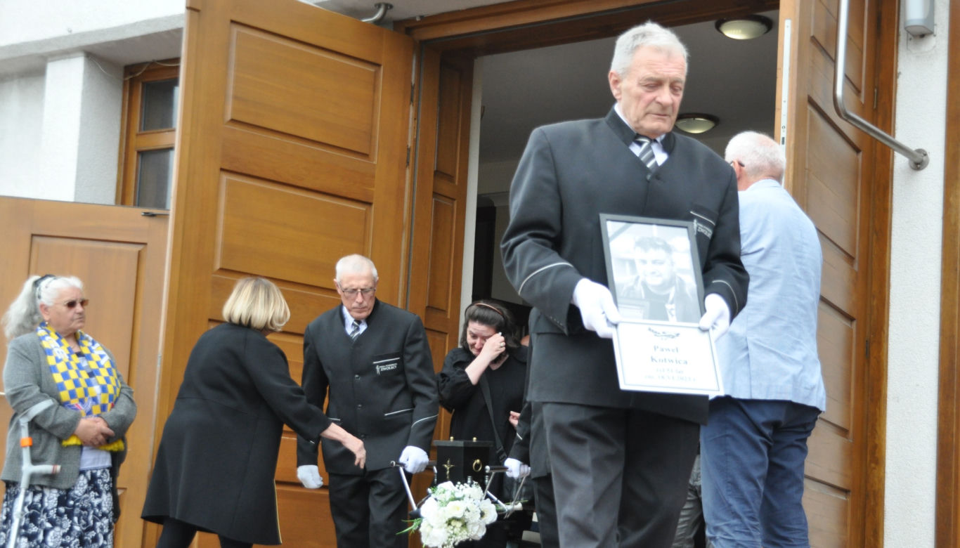 Pogrzeb Pawła Kotwicy, dziennikarza z Kielc