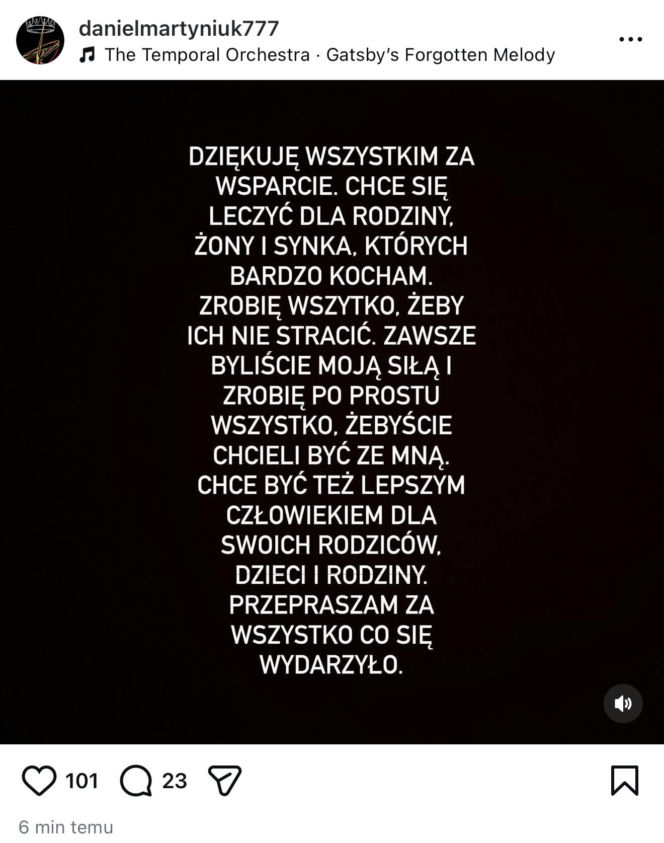 Daniel Martyniuk poszedł po rozum do głowy. Koniec wyzwisk i awantur?