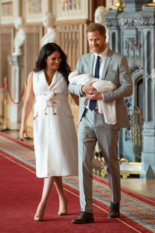 Meghan Markle z dzieckiem i mężem, księciem Harrym