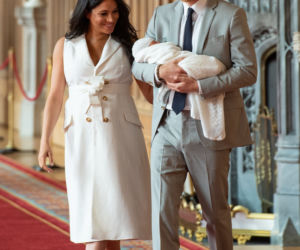 Meghan Markle z dzieckiem i mężem, księciem Harrym