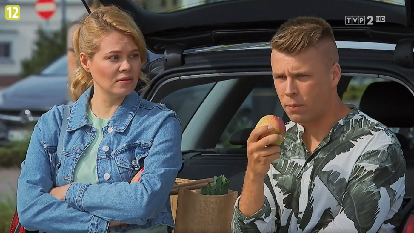 Barwy szczęścia, odc. 2538: Sławka (Ewelina Serafin), Patryk (Konrad Skolimowski)