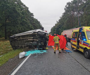Wypadek na DK 10 w Cierpicach! Nie żyje jedna osoba, a cztery są ranne!