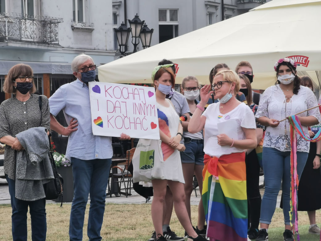 "Jestem człowiekiem, nie ideologią" manifestacja w Kaliszu