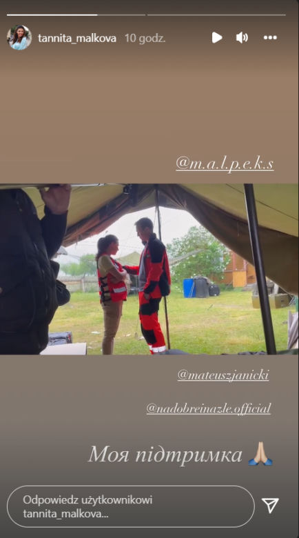 Na dobre i na złe po wakacjach 2022: Michał (Mateusz Janicki), Olena (Tetiana Malkova)
