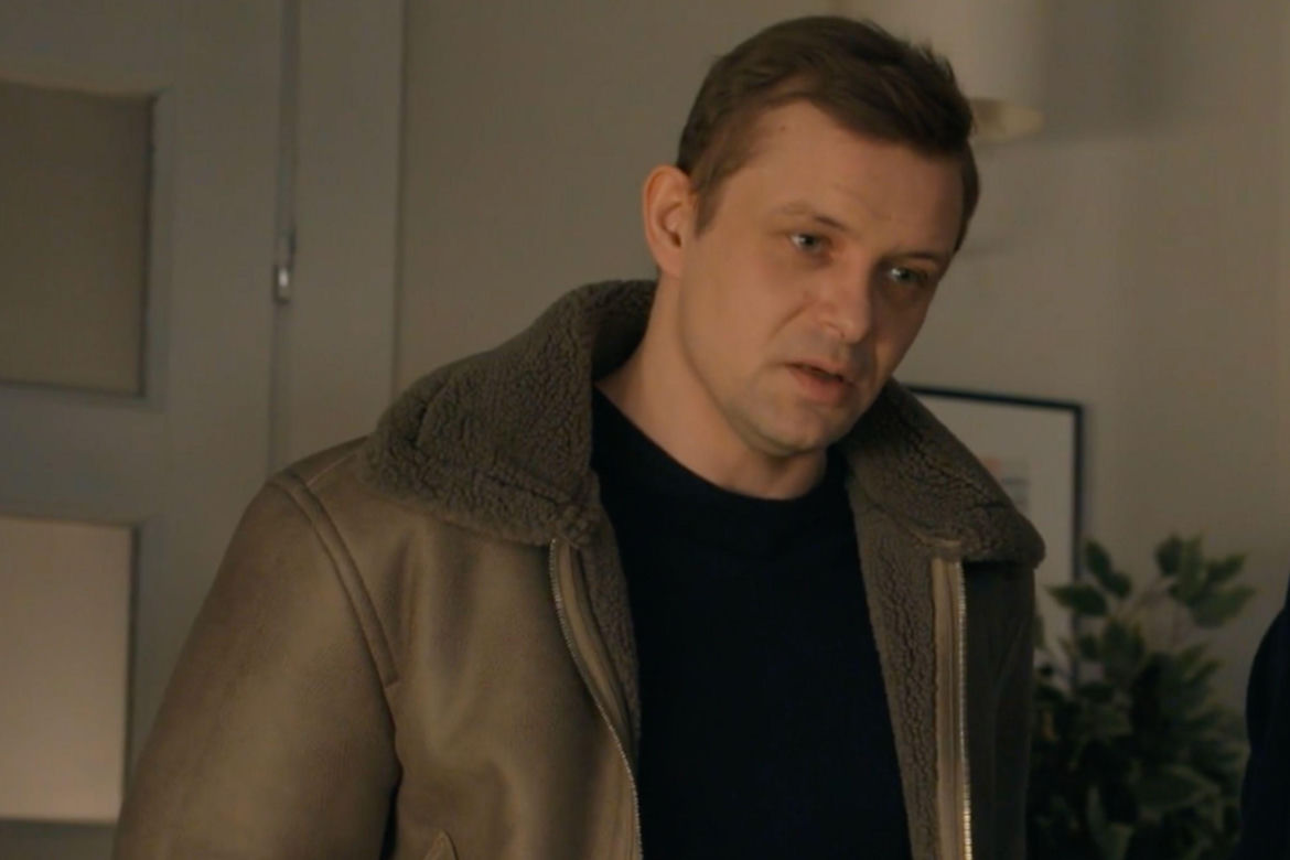 Barwy szczęścia, odcinek 3414: Hubert (Marek Molak), Asia (Anna Gzyra-Augustynowicz), Adam (Kamil Studnicki)