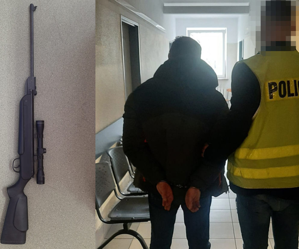 Warszawa. Agresywny sąsiad strzelał do pracowników budowy z wiatrówki