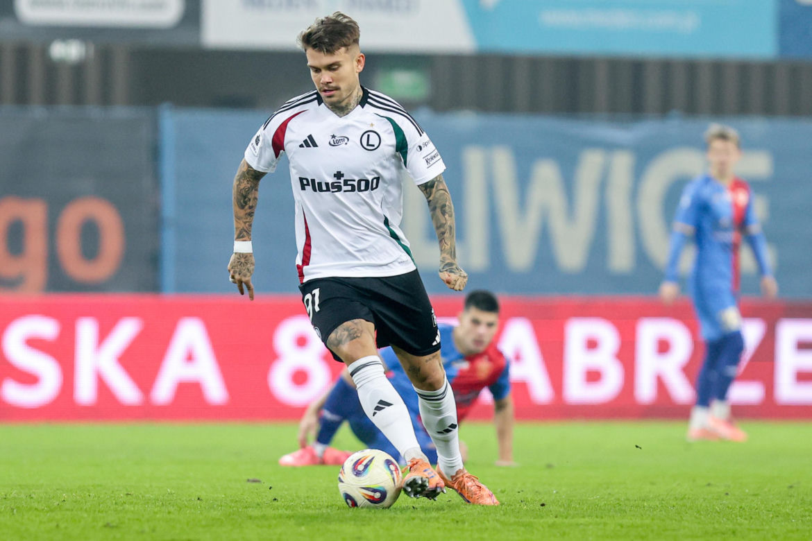 Piast Gliwice - Legia Warszawa, zdjęcia kibiców i zawodników z meczu 18. kolejki PKO BP Ekstraklasy