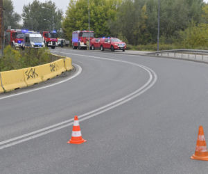 Wypadek ciężarówki