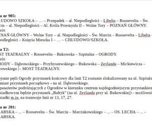 Zmiany w rozkładzie MPK obowiązujące od 13 sierpnia