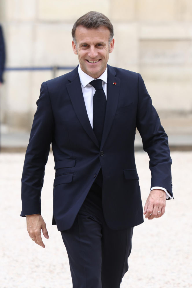 Emmanuel Macron z żoną Brigitte Macron
