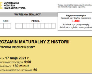 Matura 2021 historia rozszerzona
