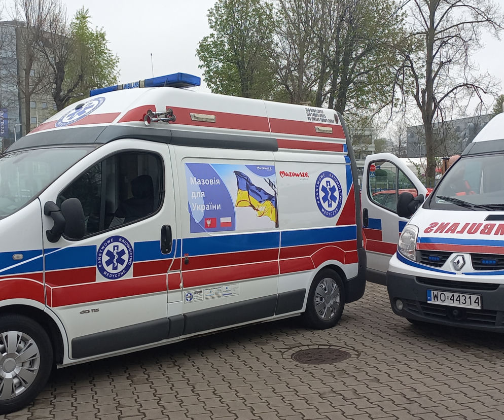 Karetki z Mazowsza pojechały do Ukrainy