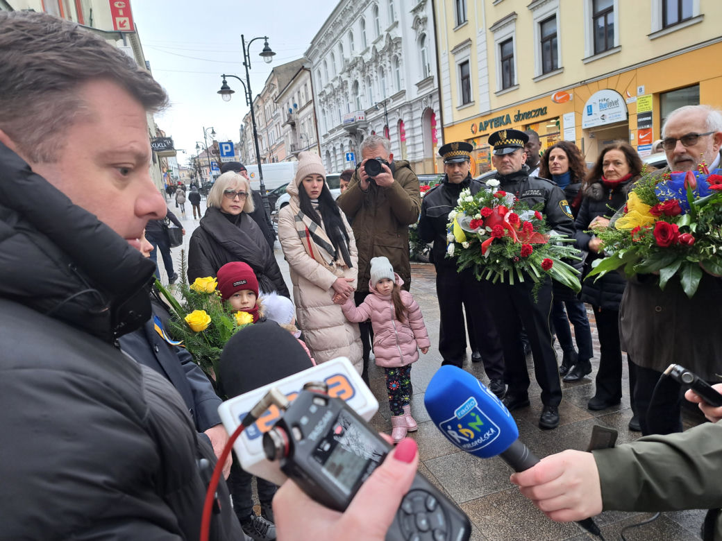 Rocznica wybuchu wojny w Ukrainie - uroczystości w Tarnowie