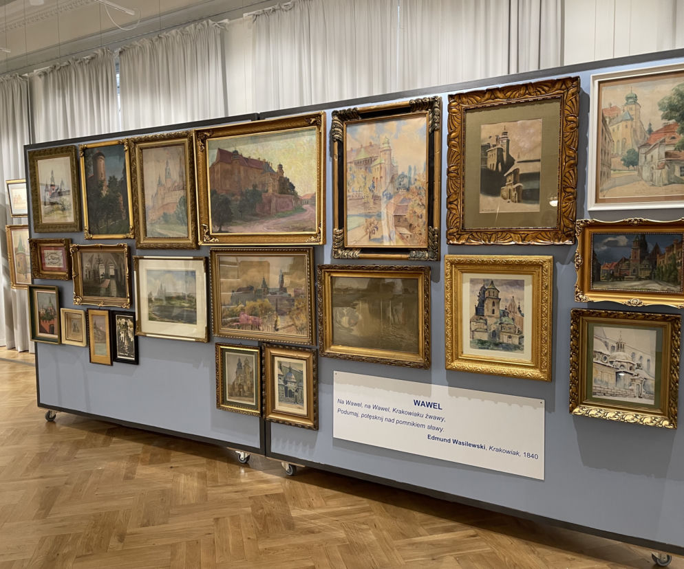 Fragment wystawy Kraków Kruków w Muzeum Okręgowym w Nowym Sączu
