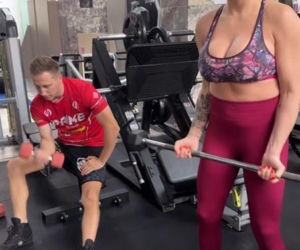 Ewa Brodnicka na treningu