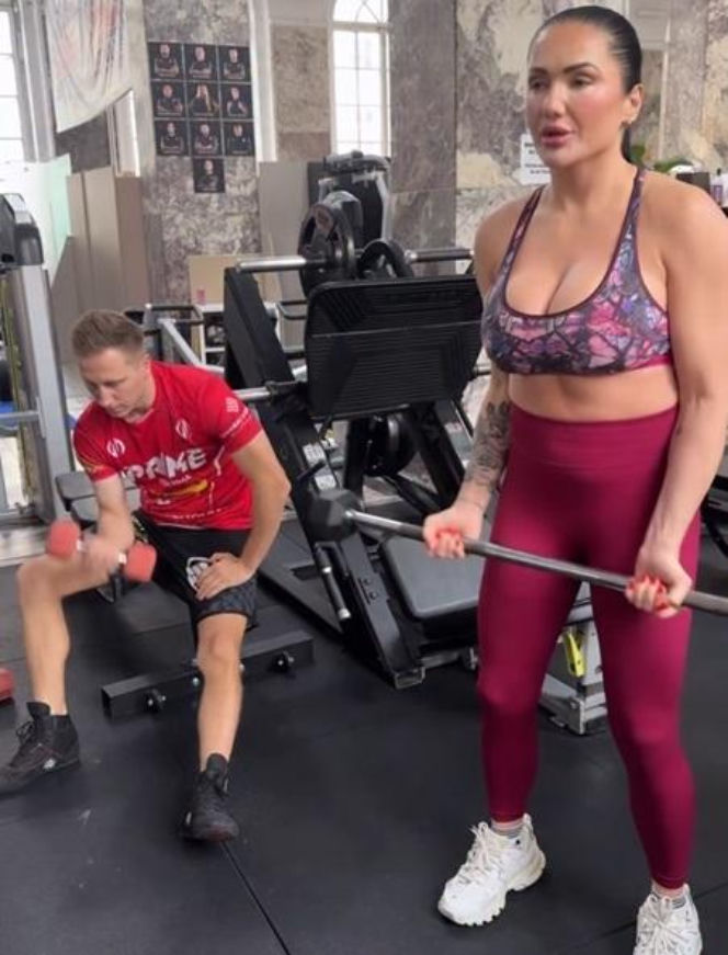 Ewa Brodnicka na treningu