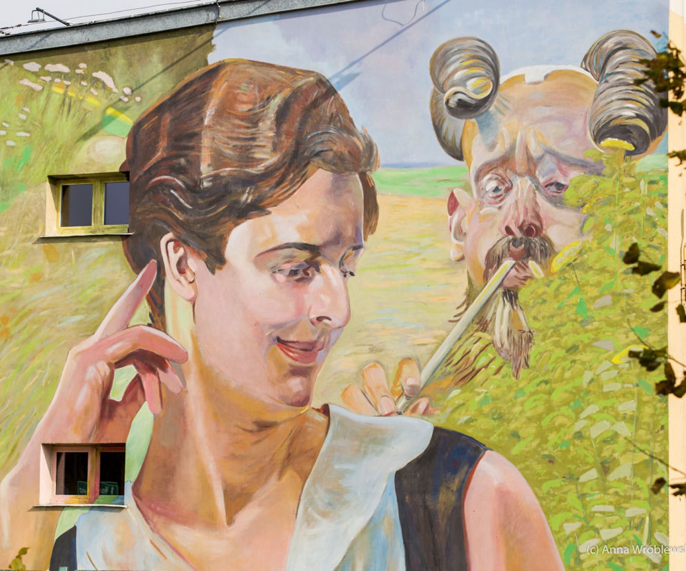 Mural na ścianie VII LO (Zdjęcie poglądowe)
