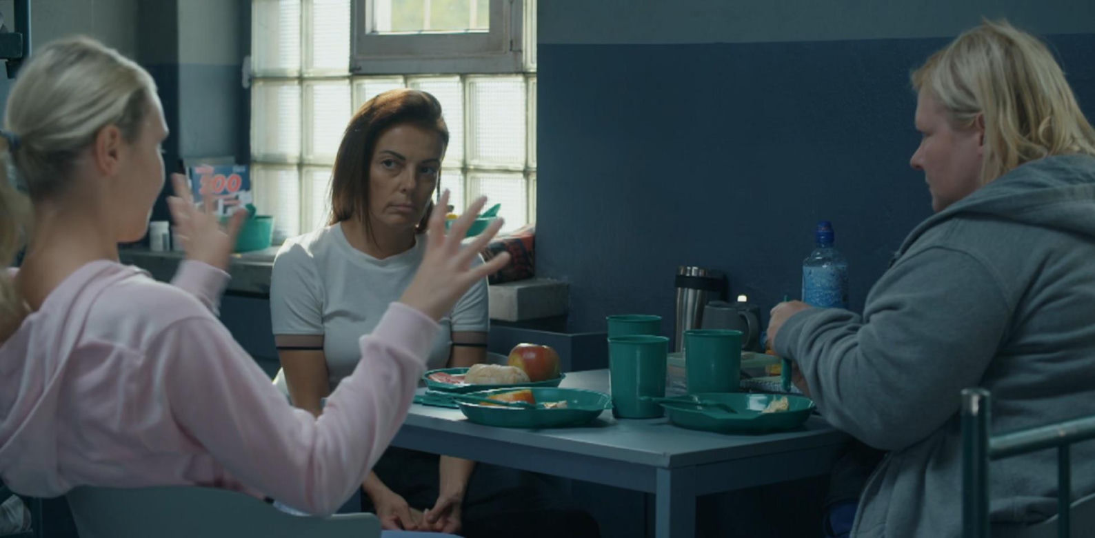 Barwy szczęścia odc. 3106. Kasia (Katarzyna Glinka), Brygida (Katarzyna Cynke), Elwira (Małgorzata Gorzna) 