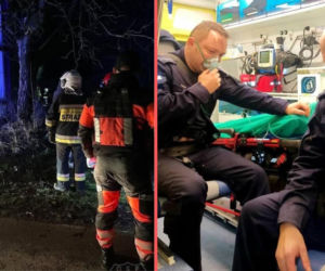 Dramat w Zadworzu. Uratowali 64-latka z płonącego budynku