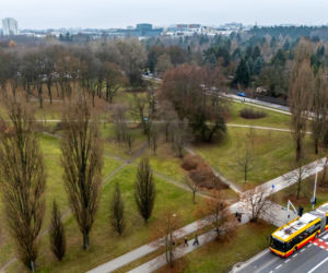 Przyszła trasa tramwaju wzdłuż Pola Mokotowskiego w Warszawie